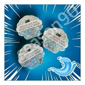 SET of (3) B-Pure® Mermaid Face Mask Peel-Off Citrus Scented 0.68 FL OZ NEW